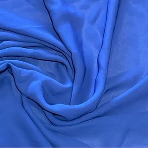 Royal Blue Chiffon Georgette Sheer Fabric